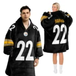 Nfl Pittsburgh Steelers Blanket Hoodie Najee Harris 1
