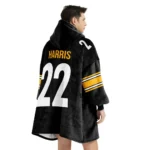 Nfl Pittsburgh Steelers Blanket Hoodie Najee Harris 1