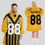 Nfl Pittsburgh Steelers Blanket Hoodie Pat Freiermuth 1