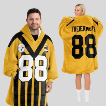 Nfl Pittsburgh Steelers Blanket Hoodie Pat Freiermuth 1