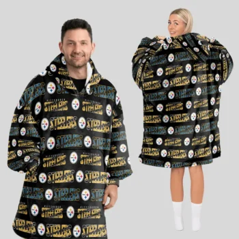 Nfl Pittsburgh Steelers Blanket Hoodie Pattern 1