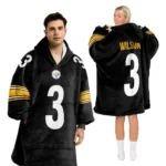 Nfl Pittsburgh Steelers Blanket Hoodie Russell Wilson 1