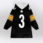 Nfl Pittsburgh Steelers Blanket Hoodie Russell Wilson 1
