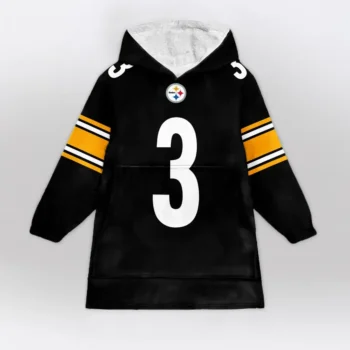 Nfl Pittsburgh Steelers Blanket Hoodie Russell Wilson 2
