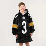 Nfl Pittsburgh Steelers Blanket Hoodie Russell Wilson 1