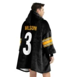 Nfl Pittsburgh Steelers Blanket Hoodie Russell Wilson 1