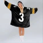 Nfl Pittsburgh Steelers Blanket Hoodie Russell Wilson 1