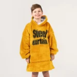 Nfl Pittsburgh Steelers Blanket Hoodie Steel Curtain 1