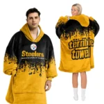 Nfl Pittsburgh Steelers Blanket Hoodie Terrible Towel 1
