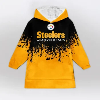Nfl Pittsburgh Steelers Blanket Hoodie Terrible Towel 2