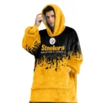Nfl Pittsburgh Steelers Blanket Hoodie Terrible Towel 1