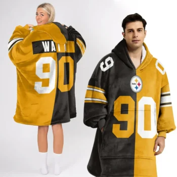 Nfl Pittsburgh Steelers Blanket Hoodie Tj Watt 1