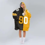 Nfl Pittsburgh Steelers Blanket Hoodie Tj Watt 1