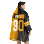 Nfl Pittsburgh Steelers Blanket Hoodie Tj Watt 1