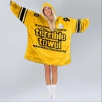 Nfl Pittsburgh Steelers Blanket Hoodie Tj Watt Terrible Towel 1