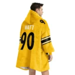 Nfl Pittsburgh Steelers Blanket Hoodie Tj Watt Terrible Towel 1