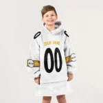 Nfl Pittsburgh Steelers Custom Blanket Hoodie White 1