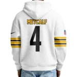 Nfl Pittsburgh Steelers Quarter Zip Waffle Hoodie Dk Metcalf 1