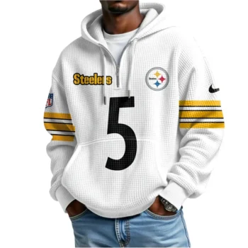 Nfl Pittsburgh Steelers Quarter Zip Waffle Hoodie Jalen Ramsey 2