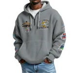 Nfl Pittsburgh Steelers Quarter Zip Waffle Hoodie Tj Watt 1