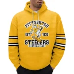 Nfl Pittsburgh Steelers Waffle Hoodie Super Bowl Champions Team 1