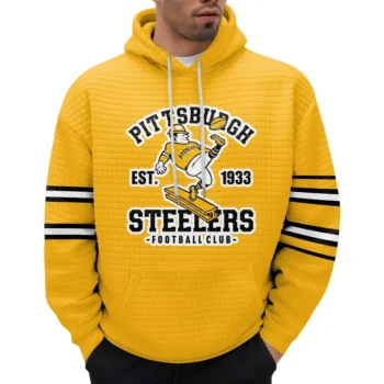 Nfl Pittsburgh Steelers Waffle Hoodie Super Bowl Champions Team 2
