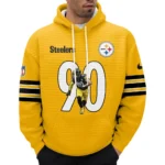 Nfl Pittsburgh Steelers Waffle Hoodie Tj Watt 1