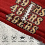 Nfl San Francisco 49ers Blanket Hoodie 1