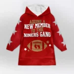 Nfl San Francisco 49ers Blanket Hoodie Add A New Member To 1