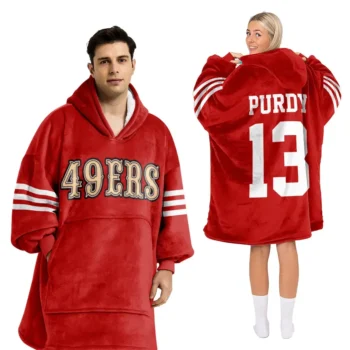 Nfl San Francisco 49ers Blanket Hoodie Brock Purdy 1