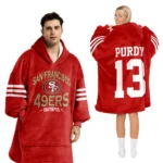 Nfl San Francisco 49ers Blanket Hoodie Brock Purdy Faithful 1