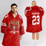 Nfl San Francisco 49ers Blanket Hoodie Christian Mccaffrey 1