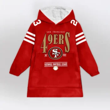Nfl San Francisco 49ers Blanket Hoodie Christian Mccaffrey 2