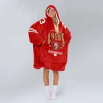 Nfl San Francisco 49ers Blanket Hoodie Christian Mccaffrey 1