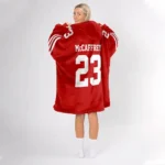 Nfl San Francisco 49ers Blanket Hoodie Christian Mccaffrey 1