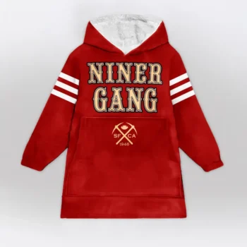 Nfl San Francisco 49ers Blanket Hoodie Christian Mccaffrey Niner Gang 23 2