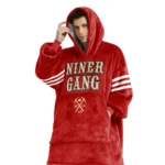 Nfl San Francisco 49ers Blanket Hoodie Christian Mccaffrey Niner Gang 23 1