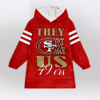 Nfl San Francisco 49ers Blanket Hoodie Christian Mccaffrey They Not Like Us 2