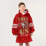 Nfl San Francisco 49ers Blanket Hoodie Christian Mccaffrey They Not Like Us 1
