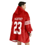Nfl San Francisco 49ers Blanket Hoodie Christian Mccaffrey They Not Like Us 1