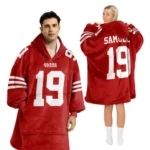 Nfl San Francisco 49ers Blanket Hoodie Deebo Samuel 1