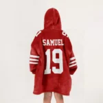 Nfl San Francisco 49ers Blanket Hoodie Deebo Samuel 1