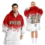 Nfl San Francisco 49ers Blanket Hoodie Dynamic Niner Gang 1