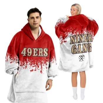 Nfl San Francisco 49ers Blanket Hoodie Dynamic Niner Gang 1