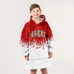 Nfl San Francisco 49ers Blanket Hoodie Dynamic Niner Gang 1