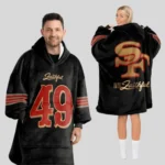 Nfl San Francisco 49ers Blanket Hoodie Faithful Player 1