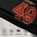 Nfl San Francisco 49ers Blanket Hoodie Faithful Player 1