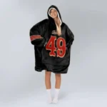Nfl San Francisco 49ers Blanket Hoodie Faithful Player 1