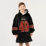 Nfl San Francisco 49ers Blanket Hoodie Faithful Player 1