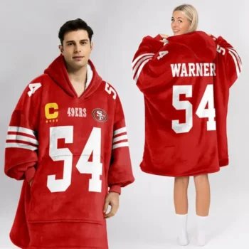 Nfl San Francisco 49ers Blanket Hoodie Fed Warner 1